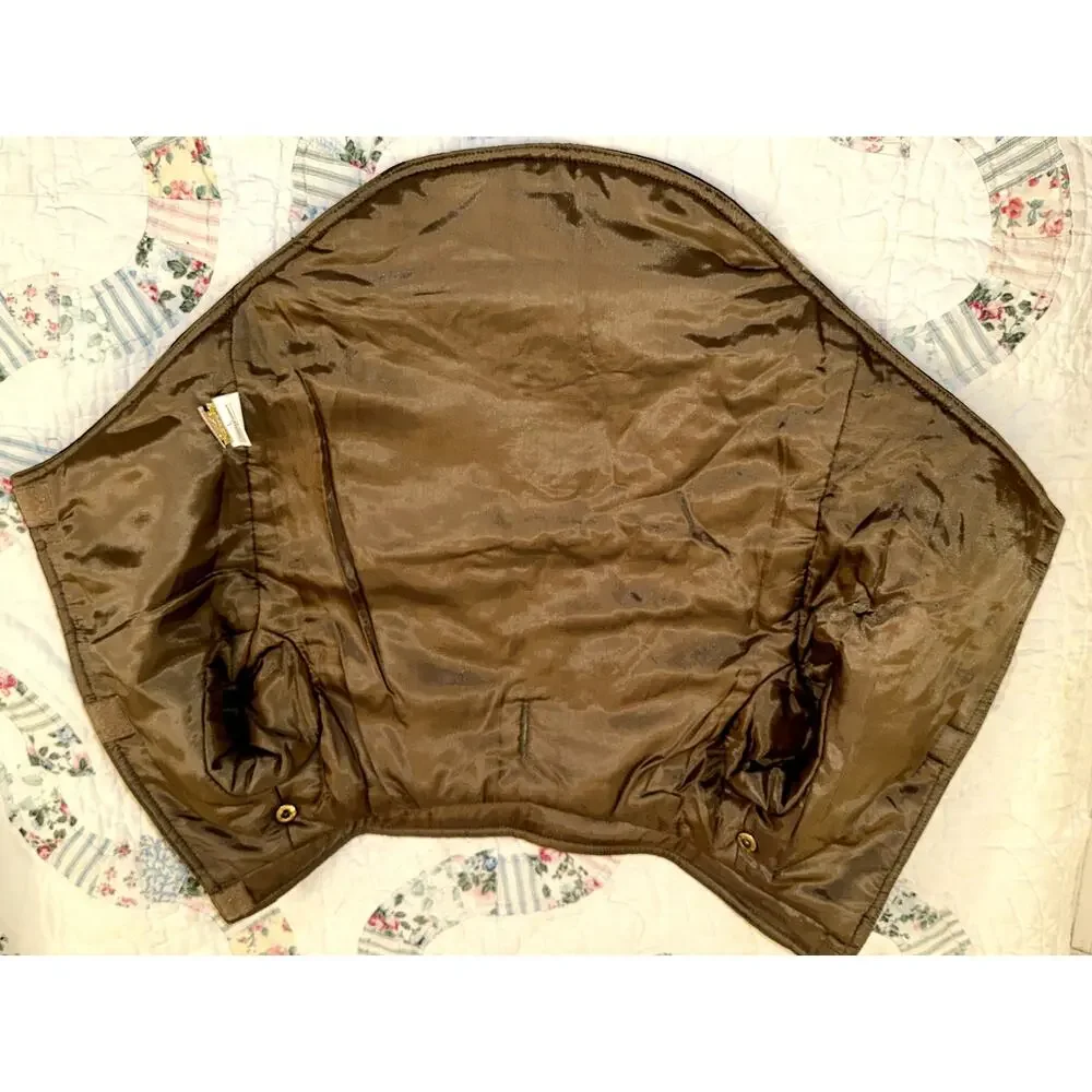 NWOT WARM LINED CAMO DRAGON EMBROIDERY DOG COAT 100% COTTON